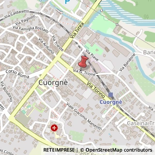 Mappa Via Giovanni Trione, 1, 10082 Cuorgnè, Torino (Piemonte)