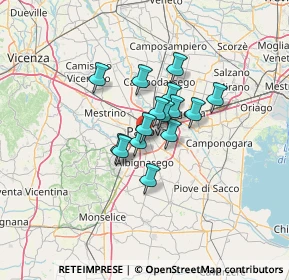 Mappa Via Salerno, 35142 Padova PD, Italia (8.08667)