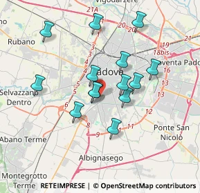 Mappa Via Salerno, 35142 Padova PD, Italia (3.08786)