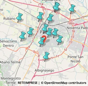 Mappa Via Salerno, 35142 Padova PD, Italia (3.53071)