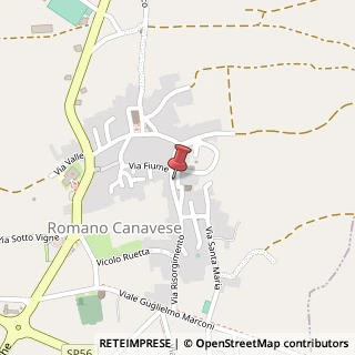 Mappa Via all'Asilo, 3, 10090 Romano Canavese, Torino (Piemonte)