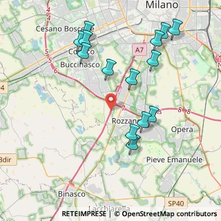 Mappa A7 Milano - Genova, 20089 Rozzano MI, Italia (4.365)