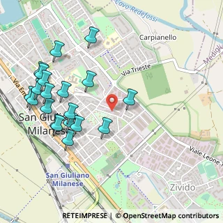 Mappa Via Gorizia, 20098 San Giuliano Milanese MI, Italia (0.5835)