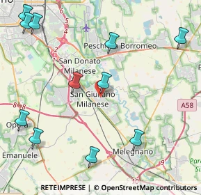 Mappa Via Gorizia, 20098 San Giuliano Milanese MI, Italia (5.42818)