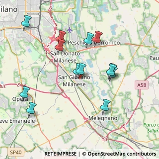 Mappa Via Gorizia, 20098 San Giuliano Milanese MI, Italia (3.95615)