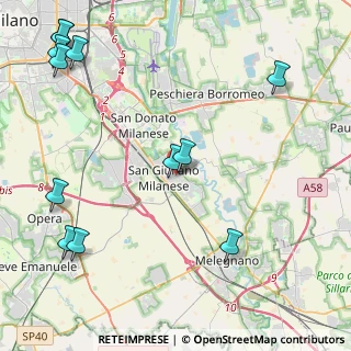 Mappa Via Gorizia, 20098 San Giuliano Milanese MI, Italia (5.90917)