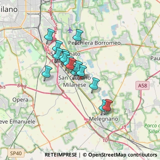 Mappa Via Gorizia, 20098 San Giuliano Milanese MI, Italia (2.68667)