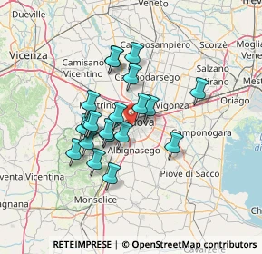 Mappa Via Avellino, 35142 Padova PD, Italia (10.767)