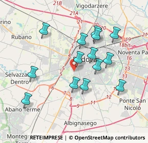 Mappa Via Avellino, 35142 Padova PD, Italia (3.47857)