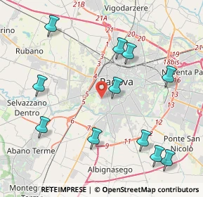 Mappa Via Avellino, 35142 Padova PD, Italia (4.71909)