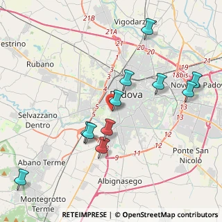 Mappa Via Avellino, 35142 Padova PD, Italia (4.17545)