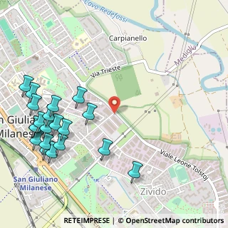 Mappa Via Carlo Alberto dalla Chiesa, 20098 San Giuliano Milanese MI, Italia (0.6805)