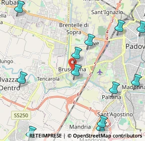 Mappa Via Tito Poggi, 35125 Padova PD, Italia (2.84667)