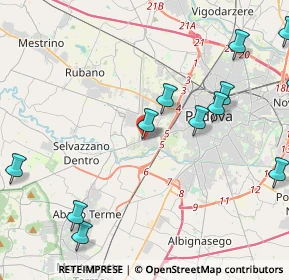 Mappa Presso CARWASH, 35143 Padova PD, Italia (5.58615)