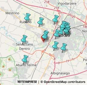 Mappa Presso CARWASH, 35143 Padova PD, Italia (3.36389)