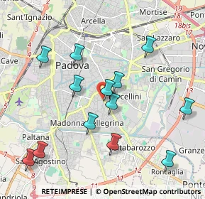 Mappa Piazza Francesco Severi, 35126 Padova PD, Italia (2.06154)