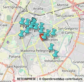 Mappa Piazza Francesco Severi, 35126 Padova PD, Italia (1.36)