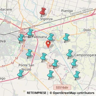 Mappa Via Vigonovese, 35020 Padova PD, Italia (4.64231)