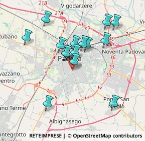 Mappa Via 58° Reggimento Fanteria, 35123 Padova PD, Italia (3.26625)