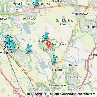 Mappa MEDIGLIA Via Turati, 20060 Mediglia MI, Italia (3.085)