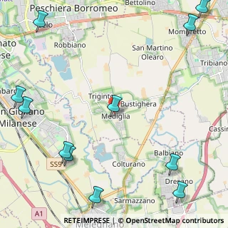 Mappa MEDIGLIA Via Turati, 20060 Mediglia MI, Italia (3.34364)