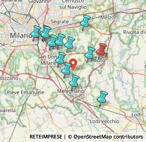 Mappa MEDIGLIA Via Turati, 20060 Mediglia MI, Italia (6.31538)