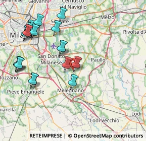 Mappa MEDIGLIA Via Turati, 20060 Mediglia MI, Italia (9.219)