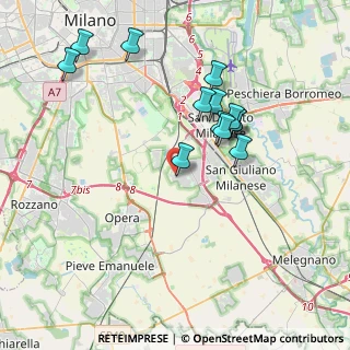Mappa Via Lombardi, 20098 San Giuliano Milanese MI, Italia (3.68308)