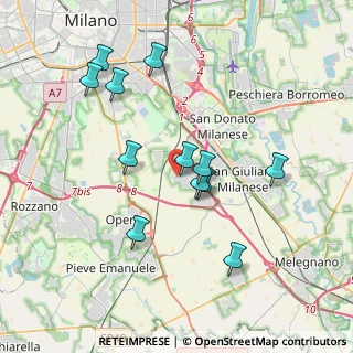 Mappa Via Lombardi, 20098 San Giuliano Milanese MI, Italia (3.59667)