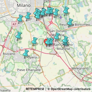 Mappa Via Lombardi, 20098 San Giuliano Milanese MI, Italia (4.478)