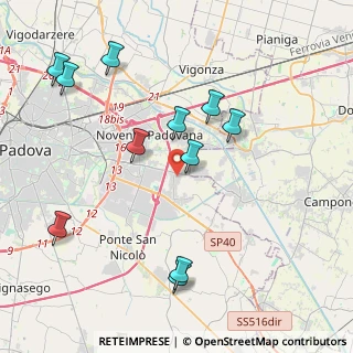 Mappa Via Cavalieri di Vittorio Veneto, 35020 Villatora PD, Italia (4.42273)
