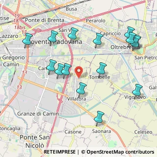 Mappa Via Cavalieri di Vittorio Veneto, 35020 Villatora PD, Italia (2.30733)