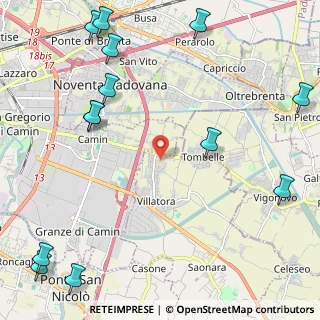 Mappa Via Cavalieri di Vittorio Veneto, 35020 Villatora PD, Italia (3.21538)