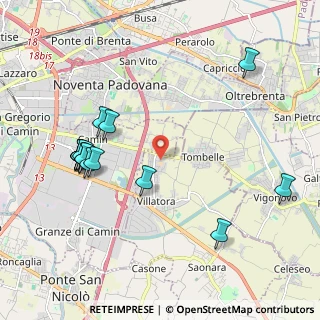 Mappa Via Cavalieri di Vittorio Veneto, 35020 Villatora PD, Italia (2.24333)