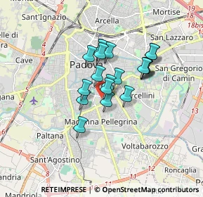Mappa Via Giuseppe Ferrari, 35123 Padova PD, Italia (1.2065)