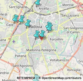 Mappa Via Giuseppe Ferrari, 35123 Padova PD, Italia (2.30364)