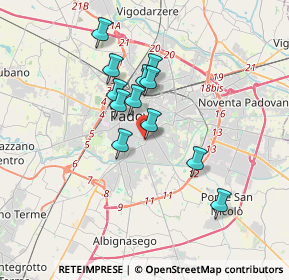 Mappa Via Giuseppe Ferrari, 35123 Padova PD, Italia (2.77833)