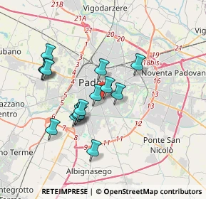 Mappa Via Giuseppe Ferrari, 35123 Padova PD, Italia (3.13667)