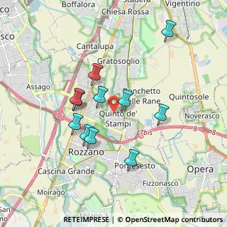 Mappa Via P. Franchi Maggi, 20089 Rozzano MI, Italia (1.61455)