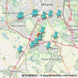 Mappa Via P. Franchi Maggi, 20089 Rozzano MI, Italia (3.99267)