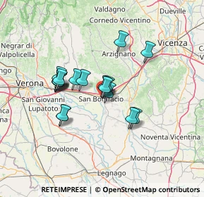 Mappa 37032 San Bonifacio VR, Italia (10.68167)