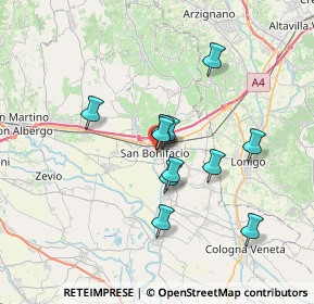 Mappa 37032 San Bonifacio VR, Italia (5.64727)