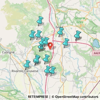 Mappa Via Daneo, 10010 Perosa Canavese TO, Italia (6.64647)