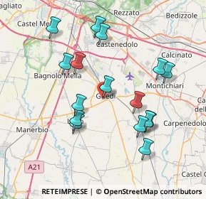 Mappa Via Adige, 25016 Ghedi BS, Italia (7.4325)