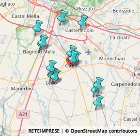 Mappa Via Adige, 25016 Ghedi BS, Italia (6.30333)