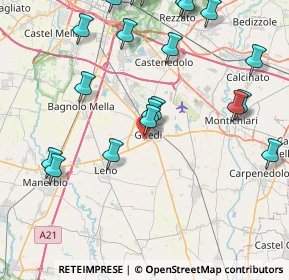 Mappa Via Adige, 25016 Ghedi BS, Italia (9.957)