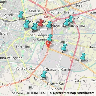 Mappa Corso Brasile, 35127 Padova PD, Italia (2.22429)