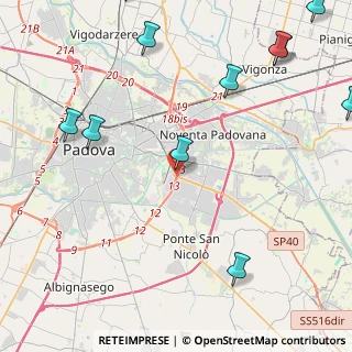 Mappa Corso Brasile, 35127 Padova PD, Italia (6.45417)