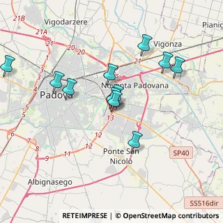 Mappa Corso Brasile, 35127 Padova PD, Italia (3.47727)