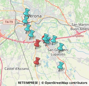 Mappa Via Monte Amiata - C. Comm. Verona Uno, 37057 San Giovanni Lupatoto VR, Italia (3.05818)